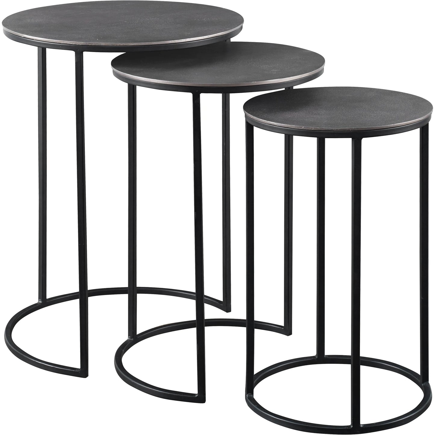 001 SR-766735 | Primary Silo | Erik Metal Nesting Tables by Uttermost in metal. Made from iron, aluminum in a modern style.