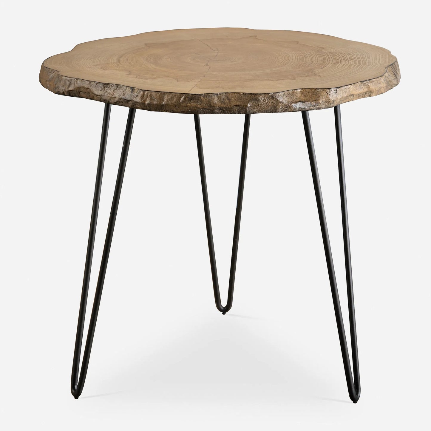 002 SR-824208 | Primary Silo | Runay Slab Side Table by Uttermost in wood. Made from tsca title vi with veneer, metal in a modern style.