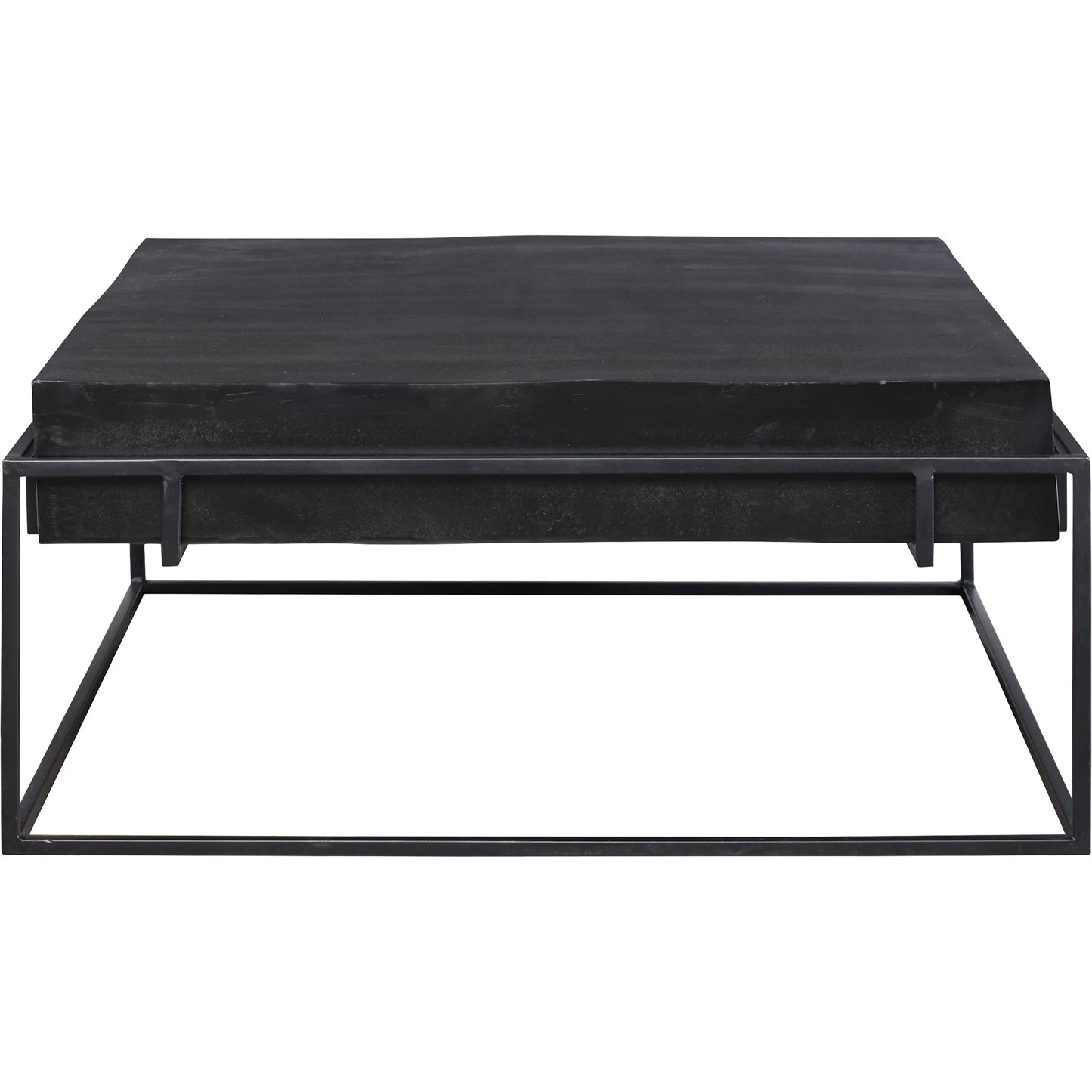 001 SI-1750293 | Primary Silo | Telone Coffee Table by Uttermost in black. Made from iron, aluminum in a modern style.