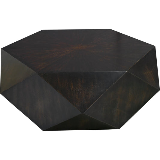 Volker Small Coffee Table by Uttermost in black. Made from mdf carb phase 2 with javawood in a eclectic & global style.