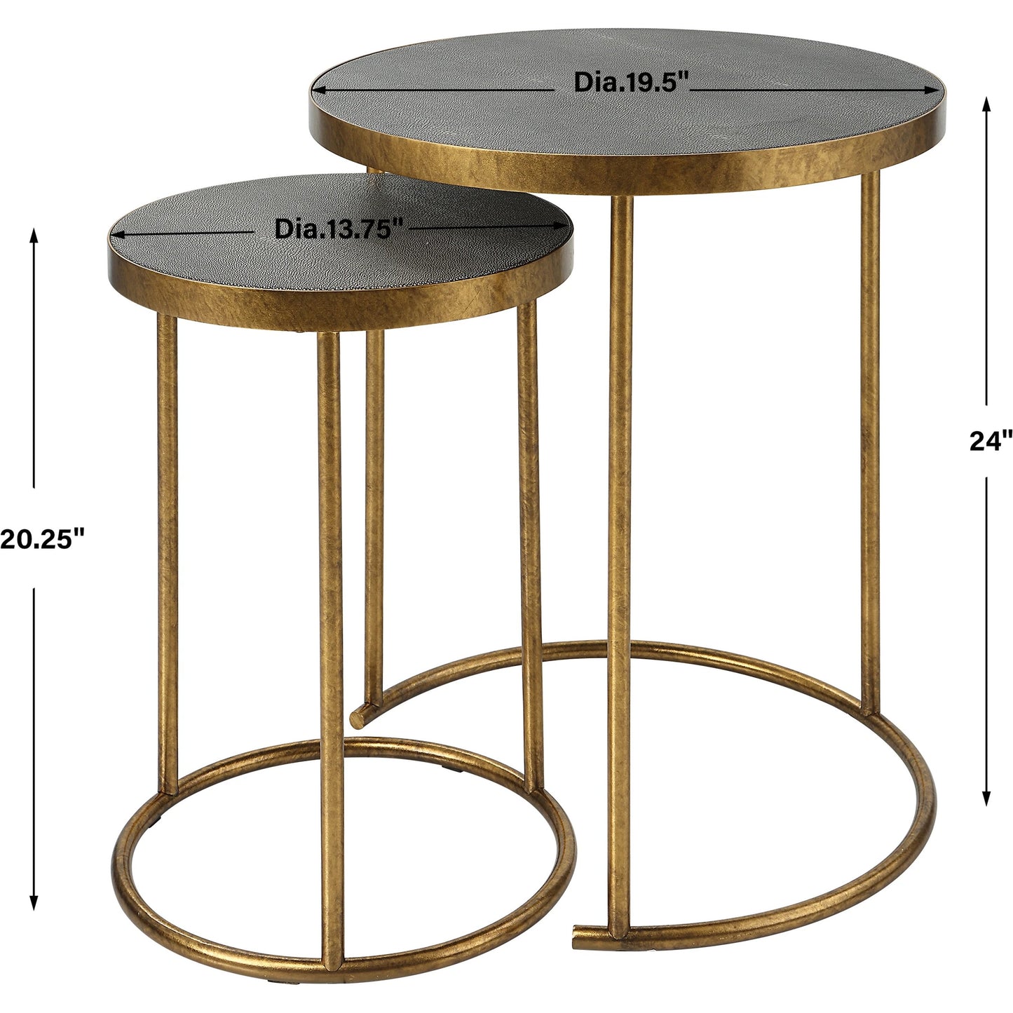 008 SI-1981366 | Additional Silo | Aragon Nesting Tables (Set of 2) by Uttermost. Made from unique in a modern style.