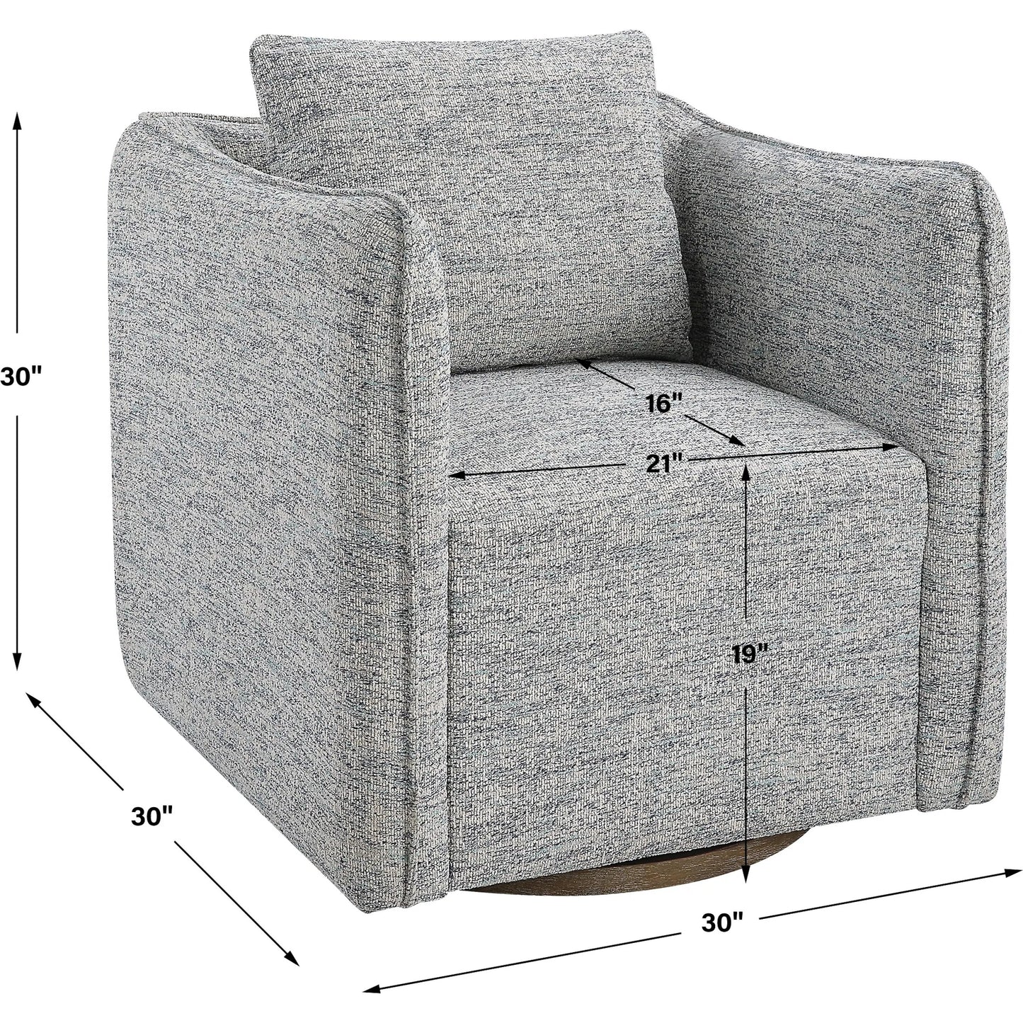 018 SI-2108109 | Unknown | Corben Swivel Chair by Uttermost. Made from unique in a modern style.