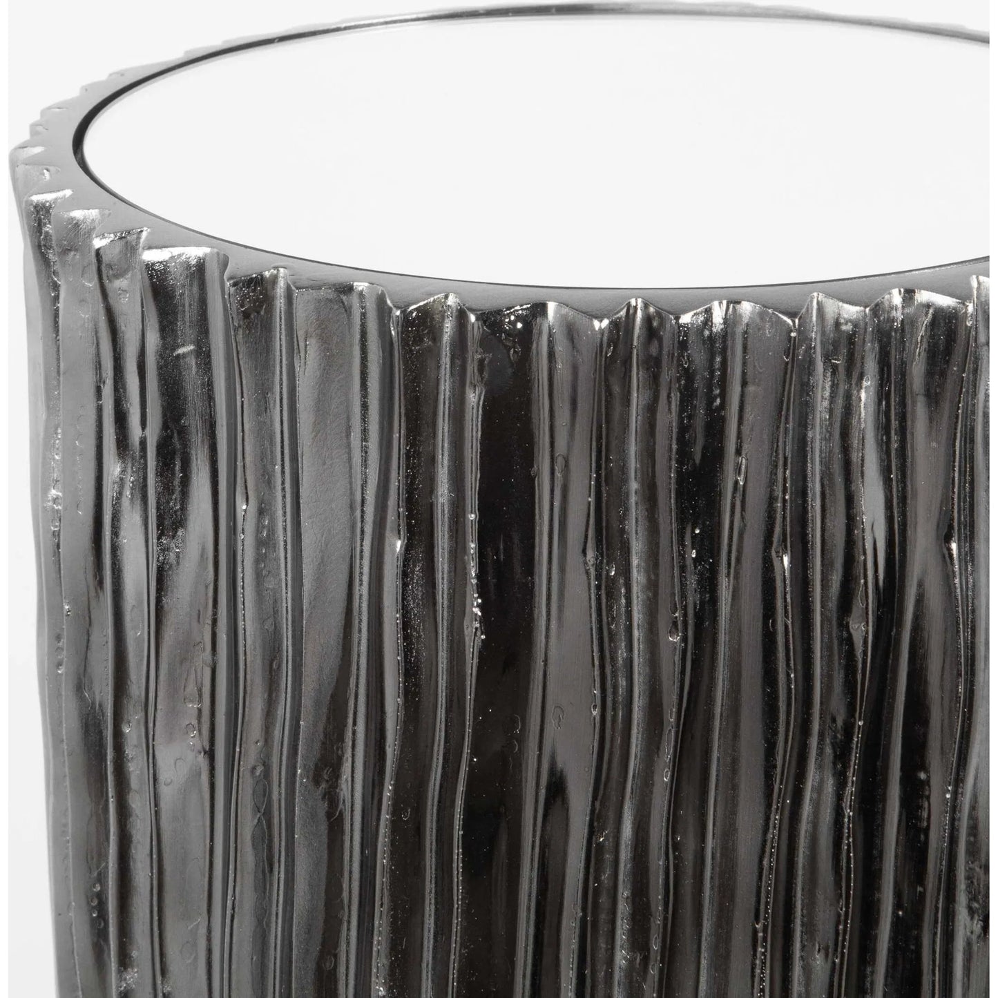009 SI-2108105 | Unknown | Echo Modern Drink Table by Uttermost in dark. Made from resin, iron, mirror, mdf in a modern style.