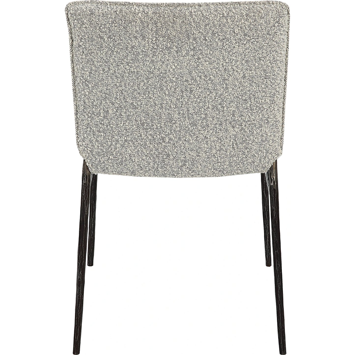 005 SI-2146862 | Additional Silo | Jacobsen Dining Chair by Uttermost in ivory, warm gray and aged black. Made from iron, fabric, foam, plywood in a modern style.