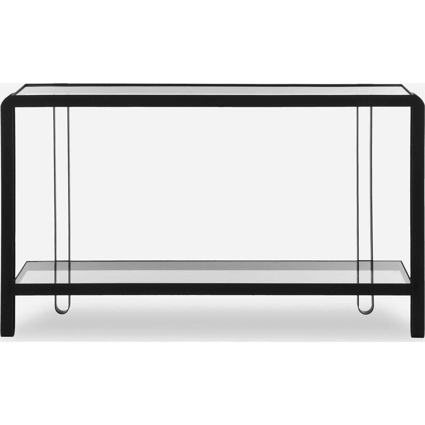 002 SI-2262310 | Additional Silo | Shadow Console Table by Uttermost in iron. Made from iron, tempered glass in a unique style.