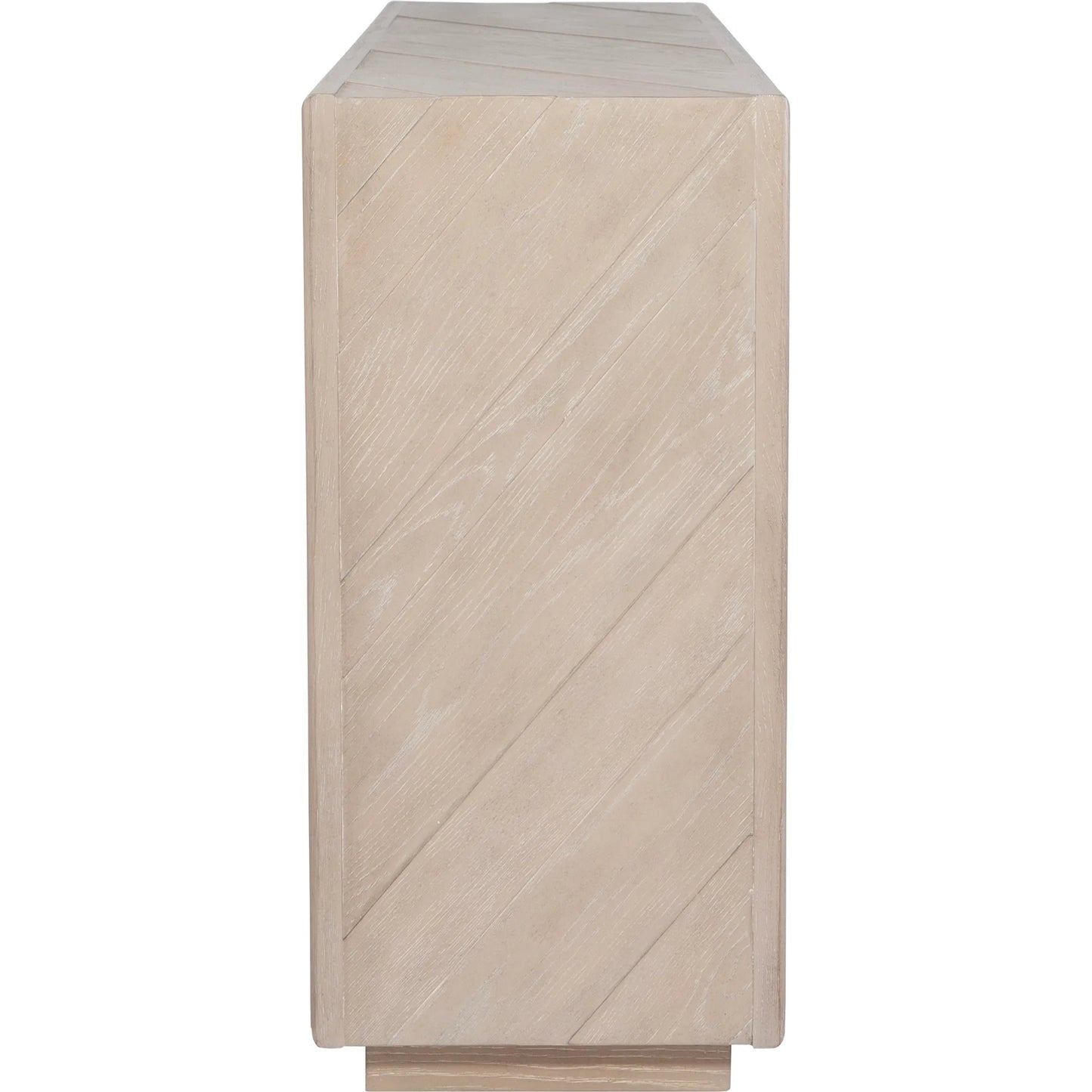 003 SI-2262332 | Additional Silo | Prism Light Console Table by Uttermost in oak. Made from mdf, oak solid wood, oak veneer in a transitional style.