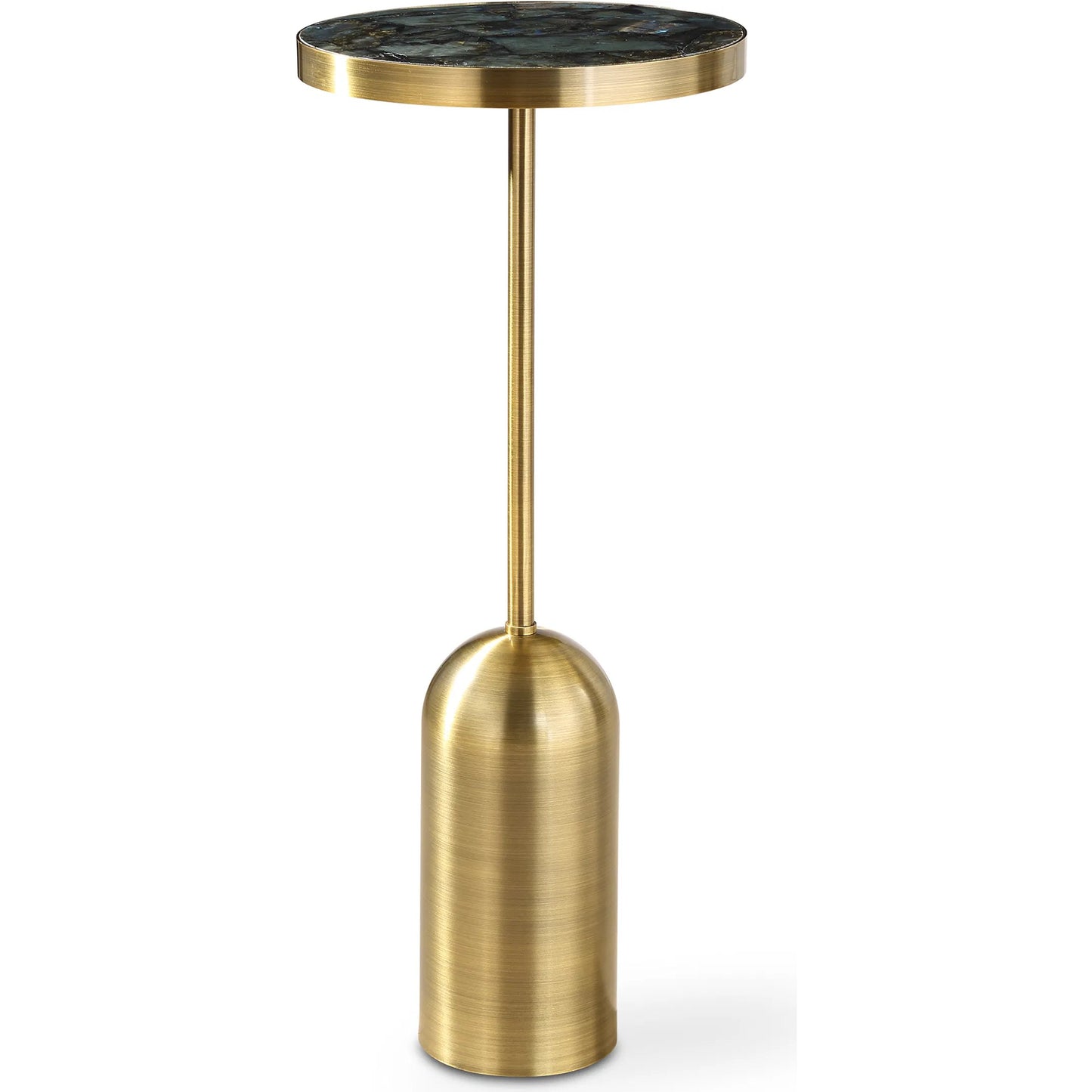 002 SI-2262307 | Primary Silo | Pascal Drink Table by Uttermost in brass. Made from steel, marble in a unique style.