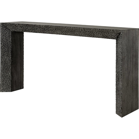 Thoreau Ebony Console Table by Uttermost in ebony. Made from elm wood, elm veneer, plywood in a modern style.