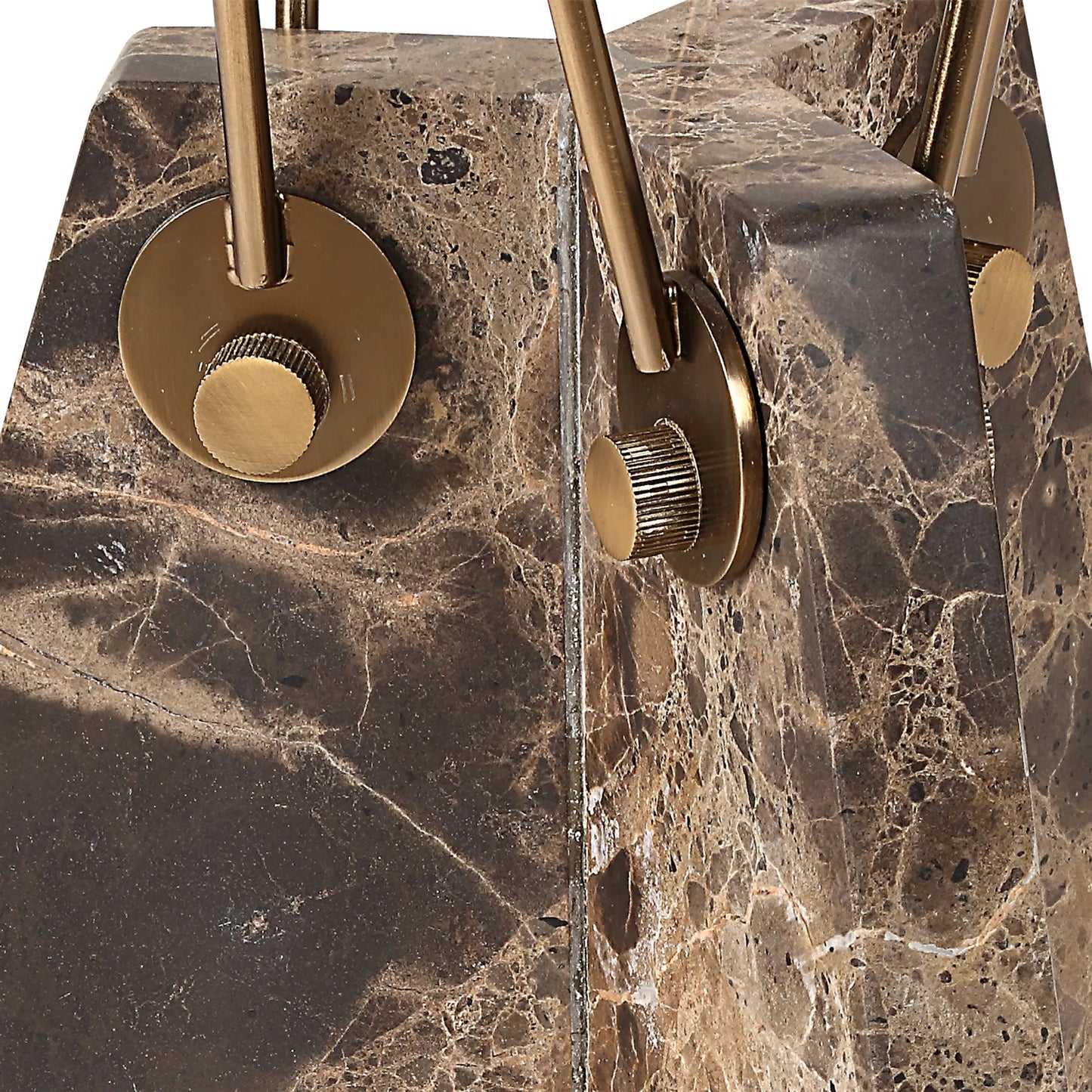 006 SI-2262500 | Unknown | Levitate Accent Table by Uttermost in brass. Made from marble, iron in a unique style.