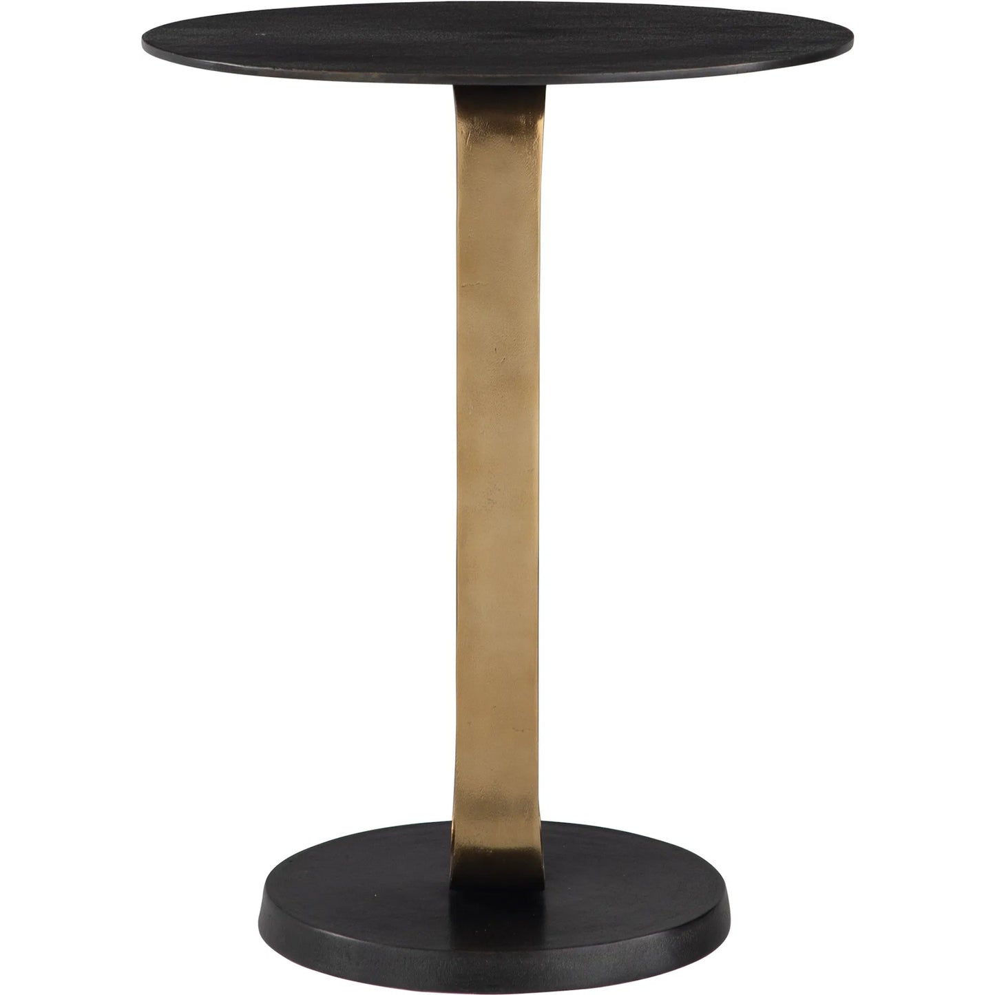 004 SI-2262501 | Unknown | Aperture Accent Table by Uttermost in brass. Made from aluminum in a unique style.