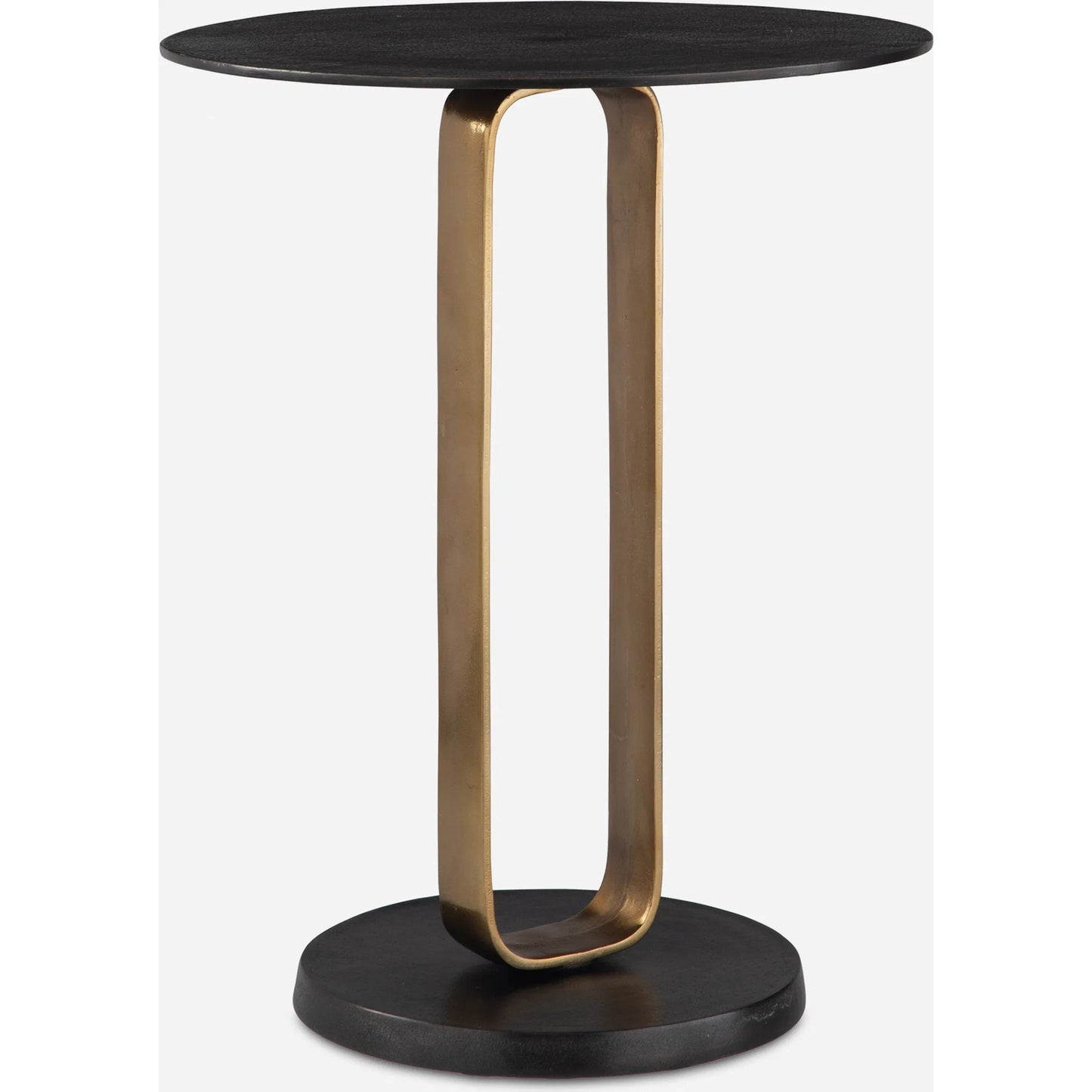 002 SI-2262501 | Additional Silo | Aperture Accent Table by Uttermost in brass. Made from aluminum in a unique style.