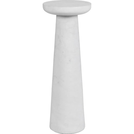 Lirra Drink Table by Uttermost in gray. Made from banswara marble in a transitional style.