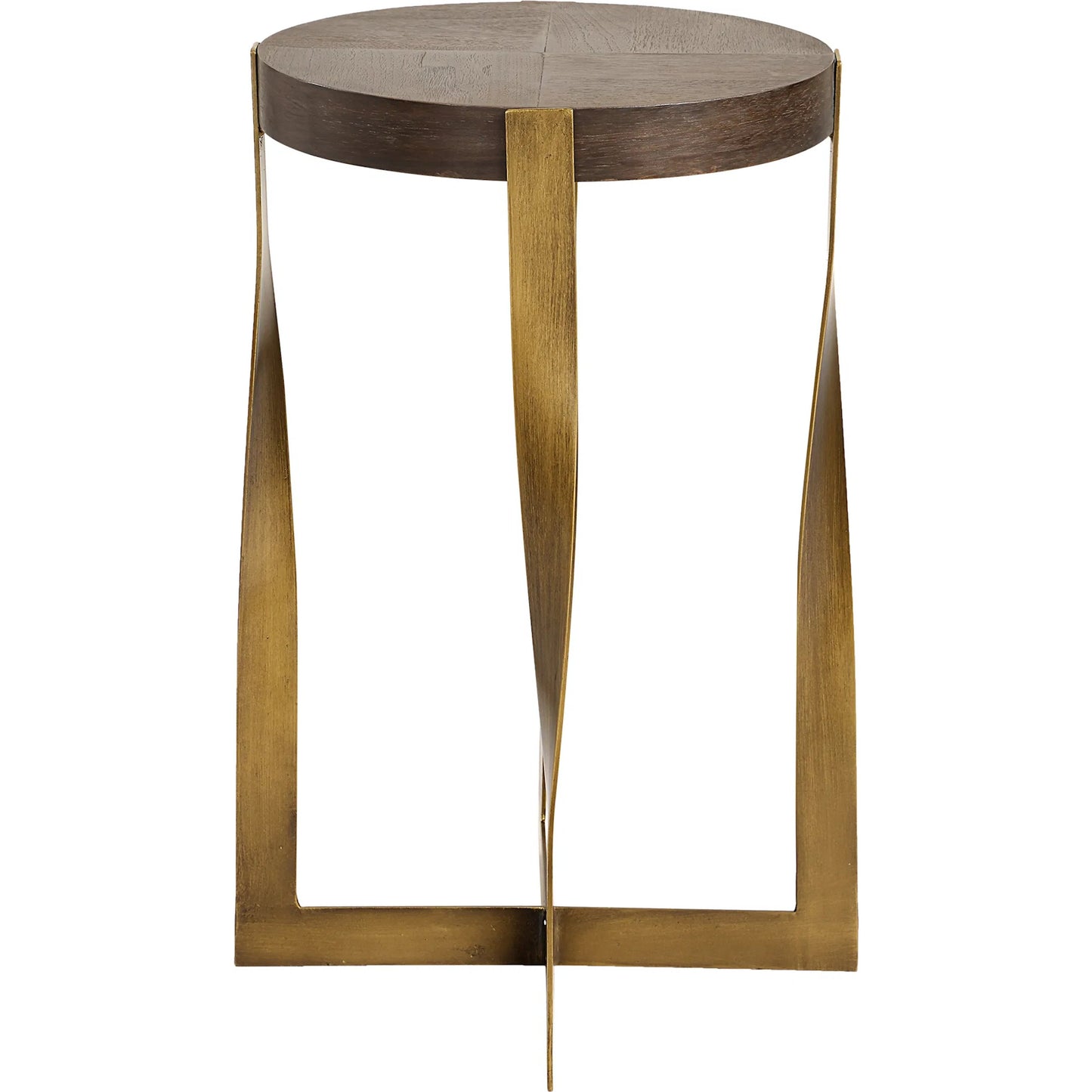 002 SI-2295357 | Additional Silo | Drew Accent Table by Uttermost in dark chocolate, brass. Made from metal, mdf, walnut veneer in a modern style.
