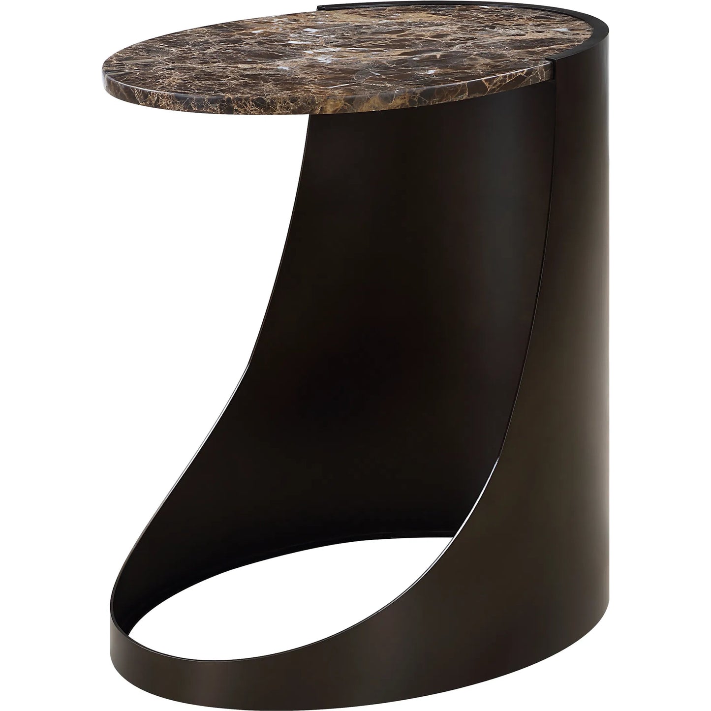 001 SI-2295377 | Primary Silo | Welling Modern Side Table by Uttermost in black. Made from metal, marble in a unique style.