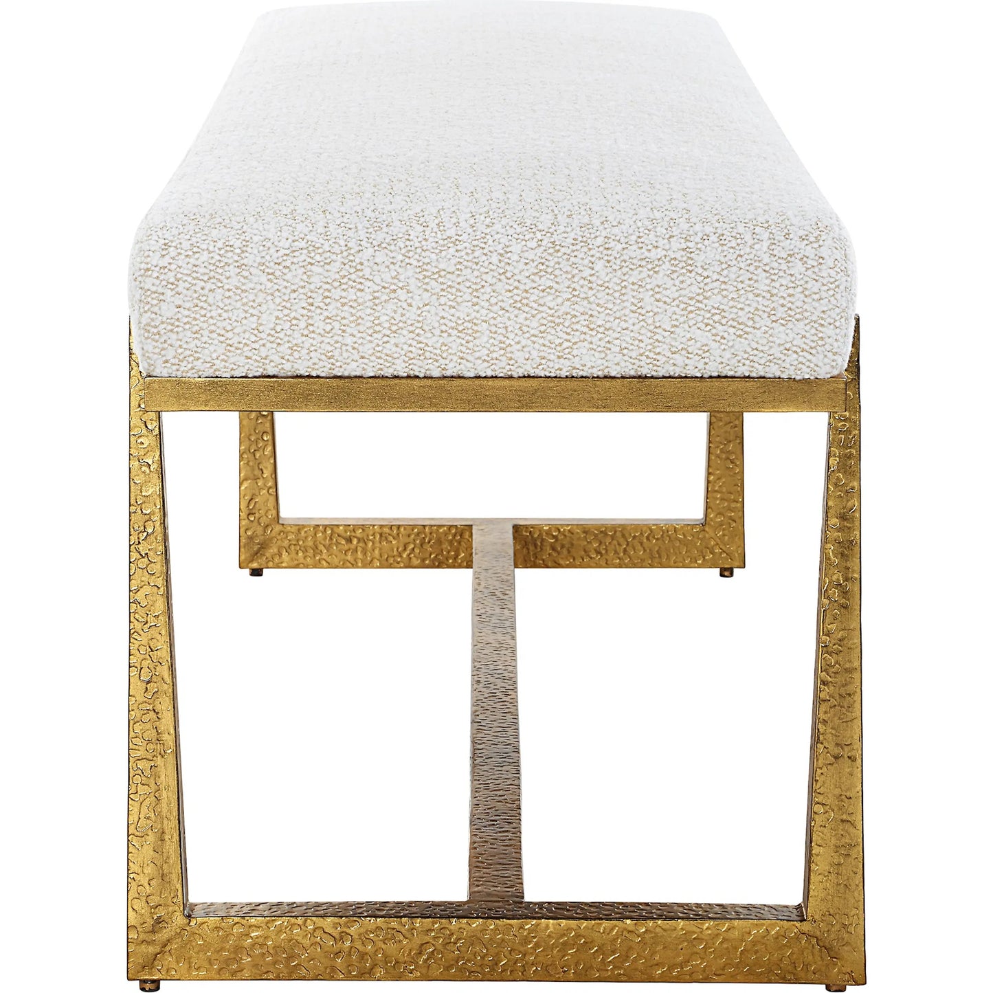 003 SI-2355243 | Additional Silo | Midas Bench by Uttermost in gold. Made from metal, mdf, foam, fiber in a unique style.