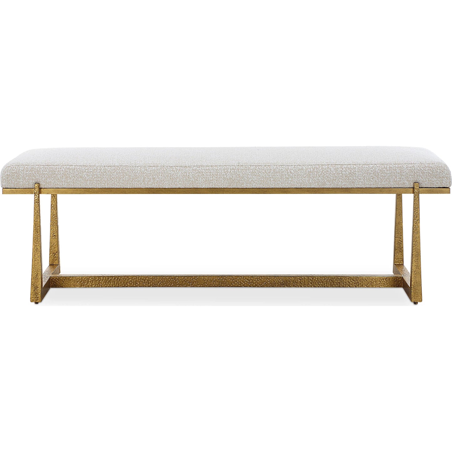 002 SI-2355243 | Additional Silo | Midas Bench by Uttermost in gold. Made from metal, mdf, foam, fiber in a unique style.