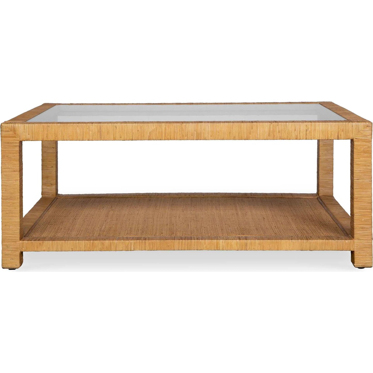 002 SI-2295351 | Primary Silo | Kensing Natural Coffee Table by Uttermost in natural. Made from manggo wood with rattan core in a unique style.