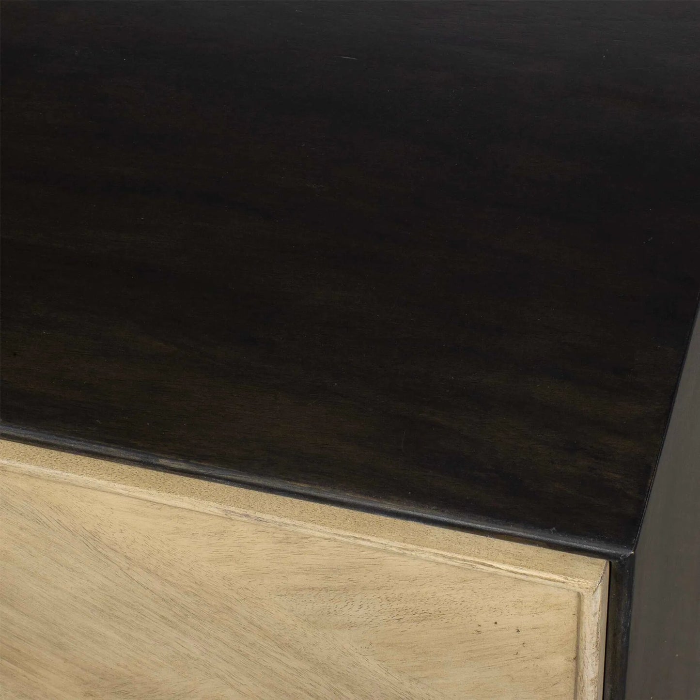 006 SI-2386761 | Unknown | Reina Modern 2 Door Cabinet by Uttermost in dark walnut. Made from mdf mango veneer, java wood in a unique style.