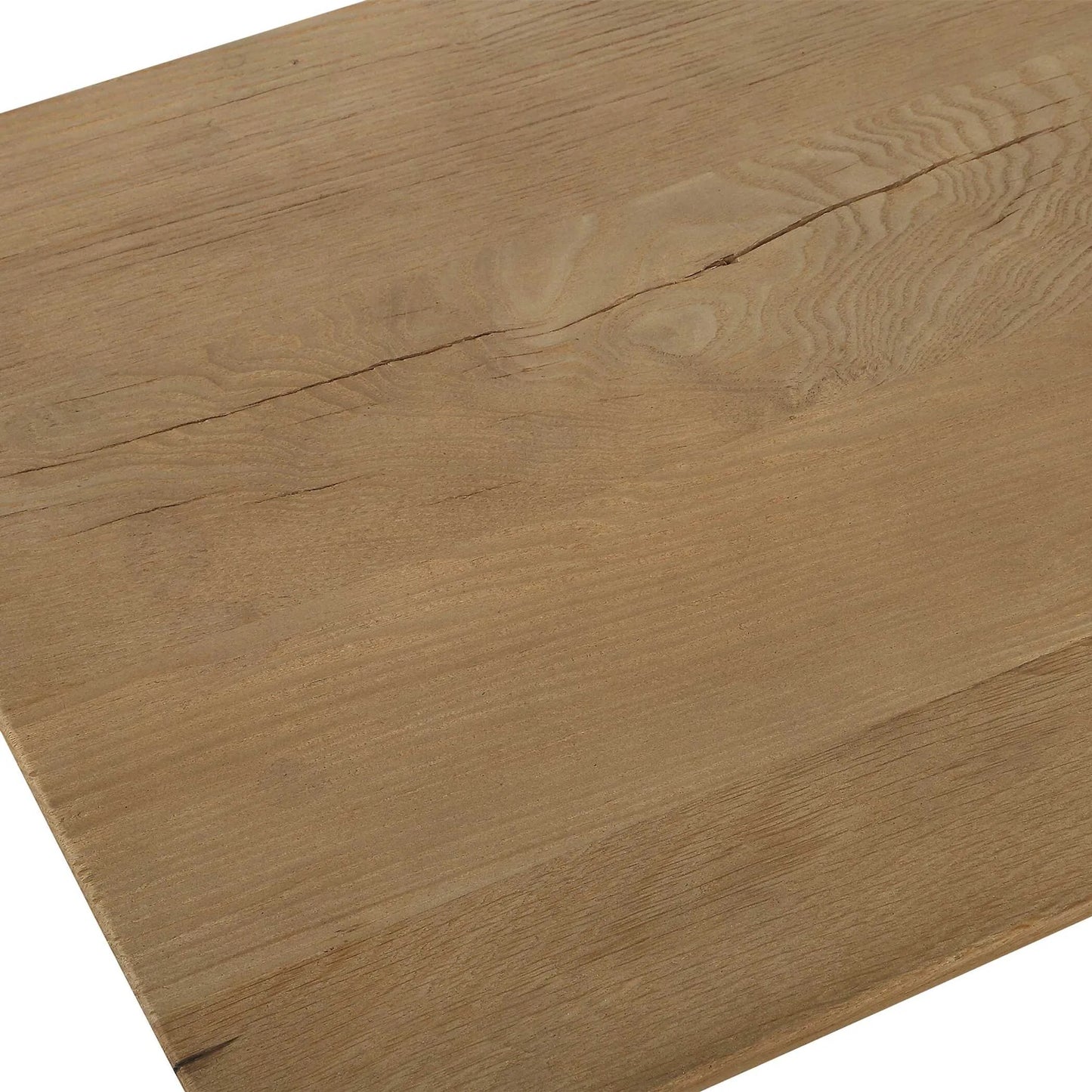 004 SI-2386753 | Closeup | Camerlin Reclaimed Console Table by Uttermost in oak. Made from reclaimed oak, plywood in a unique style.