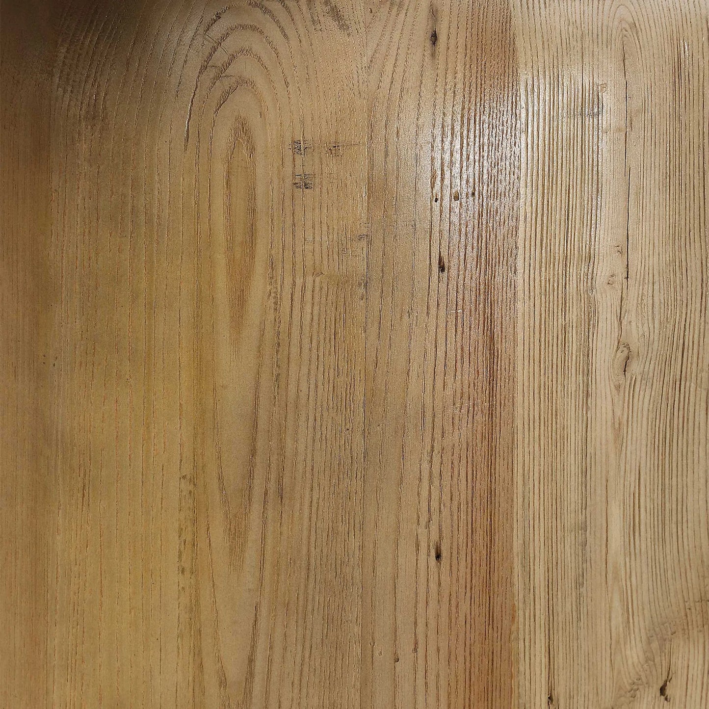 005 SI-2386753 | Closeup | Camerlin Reclaimed Console Table by Uttermost in oak. Made from reclaimed oak, plywood in a unique style.