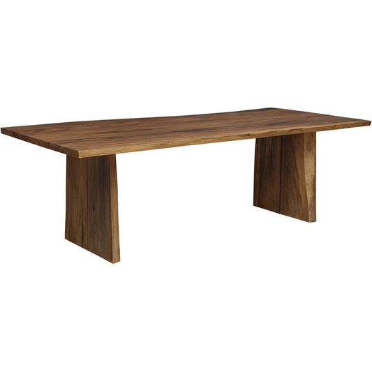 Glenmore Dining Table by Uttermost in natural. Made from suar wood, metal kd in a transitional style.