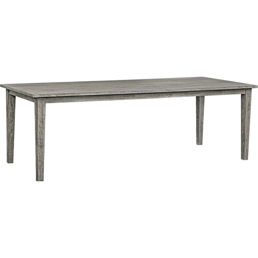 Forsyth Outdoor Dining Table by Uttermost in dark gray. Made from mahogani wood in a transitional style.