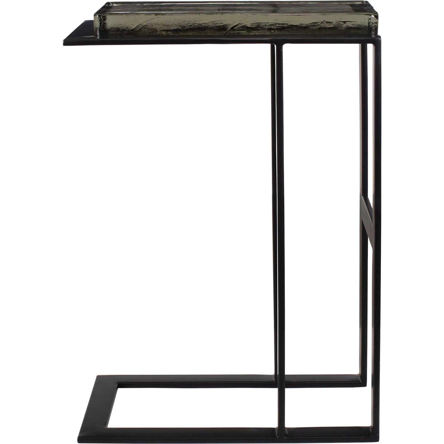 004 SI-2386812 | Unknown | Soma Accent Table by Uttermost in black. Made from glass, metal in a unique style.
