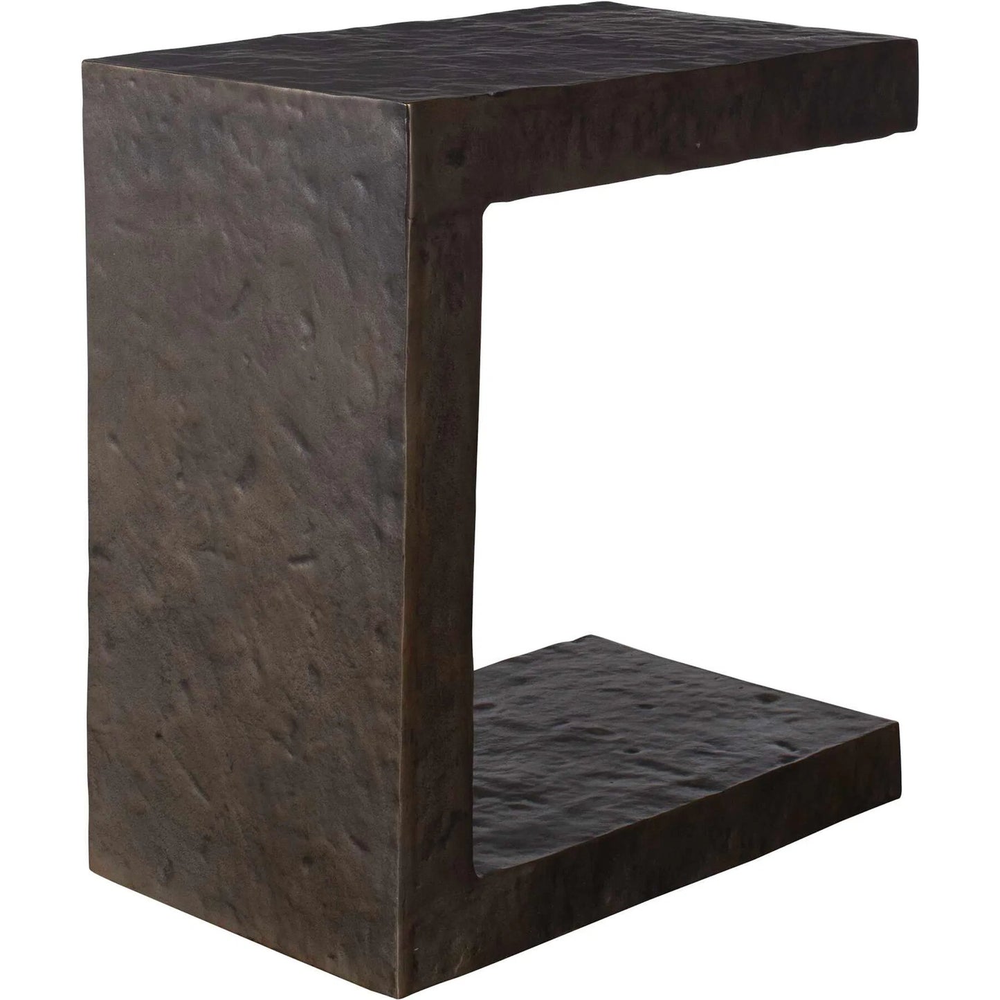 006 SI-2386820 | Unknown | Obra Outdoor Side Table by Uttermost in dark bronze. Made from metal in a unique style.