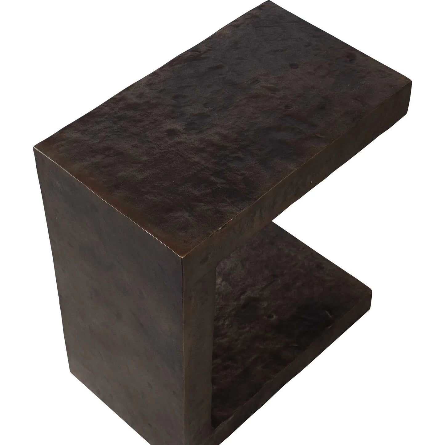 007 SI-2386820 | Unknown | Obra Outdoor Side Table by Uttermost in dark bronze. Made from metal in a unique style.