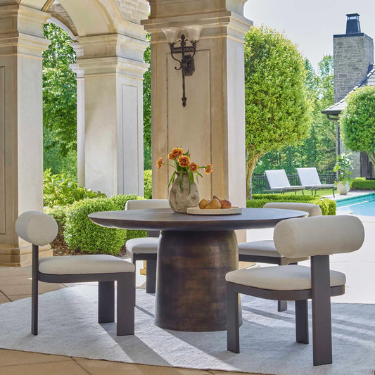 Madrone Outdoor Dining Table by Uttermost. Made from unique in a modern style.