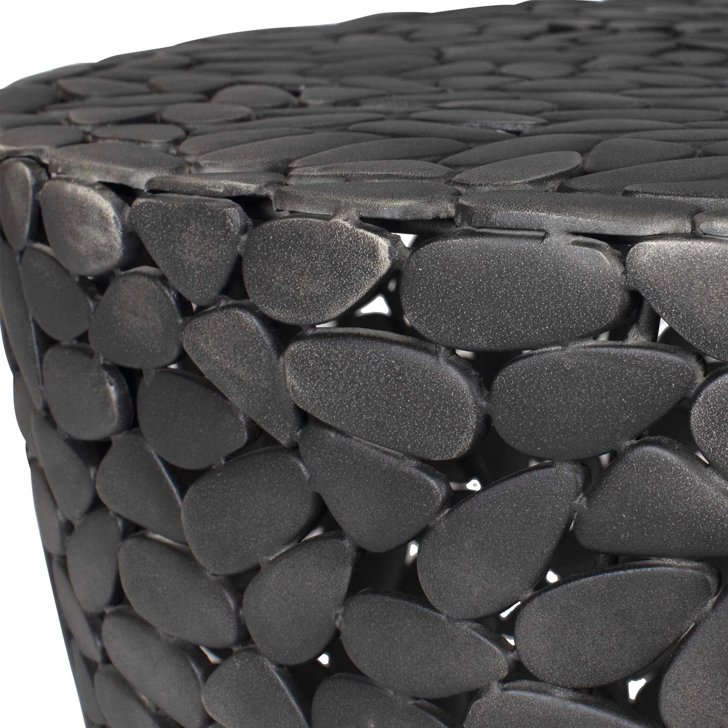 005 SI-2386828 | Unknown | Rivington Outdoor Pebble Coffee Table by Uttermost in black. Made from aluminium in a unique style.