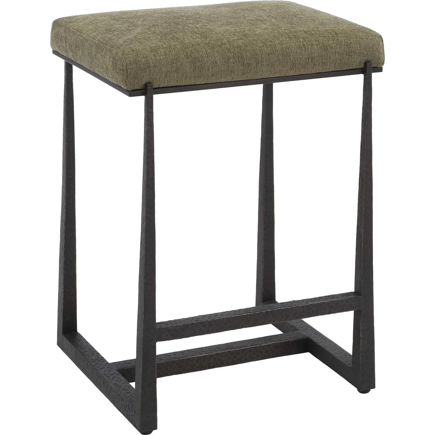 002 SI-2453139 | Primary Silo | Midas Counter Stool by Uttermost. Made from iron, mdf, foam, fabric in a transitional style.