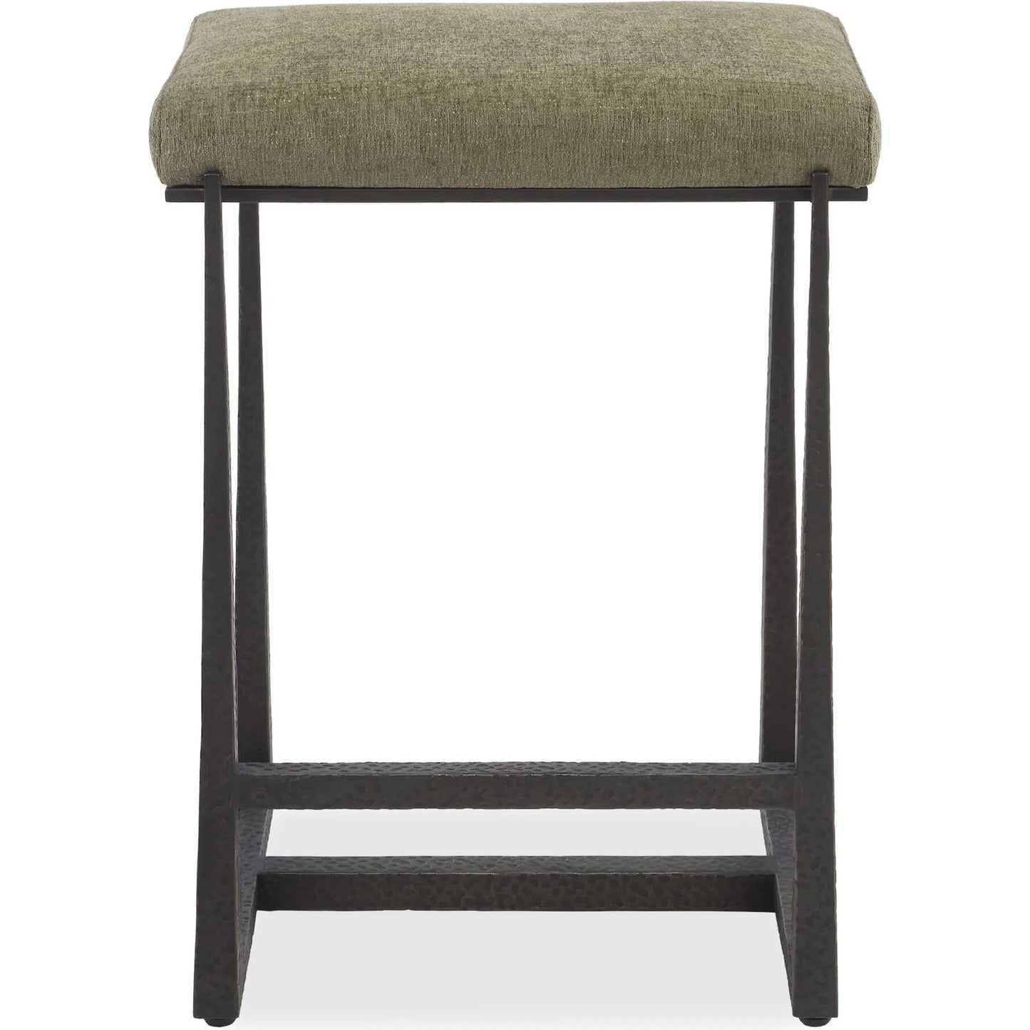 005 SI-2453139 | Additional Silo | Midas Counter Stool by Uttermost. Made from iron, mdf, foam, fabric in a transitional style.