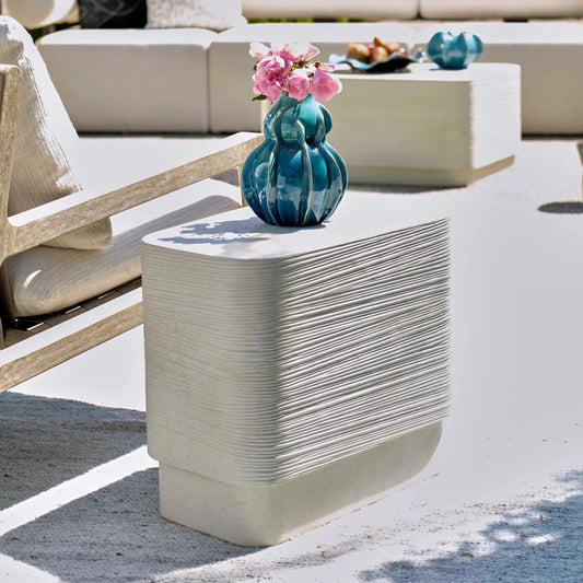 Saltwater Side Table by Uttermost in concrete. Made from glass fiber reinforced concrete in a transitional style.