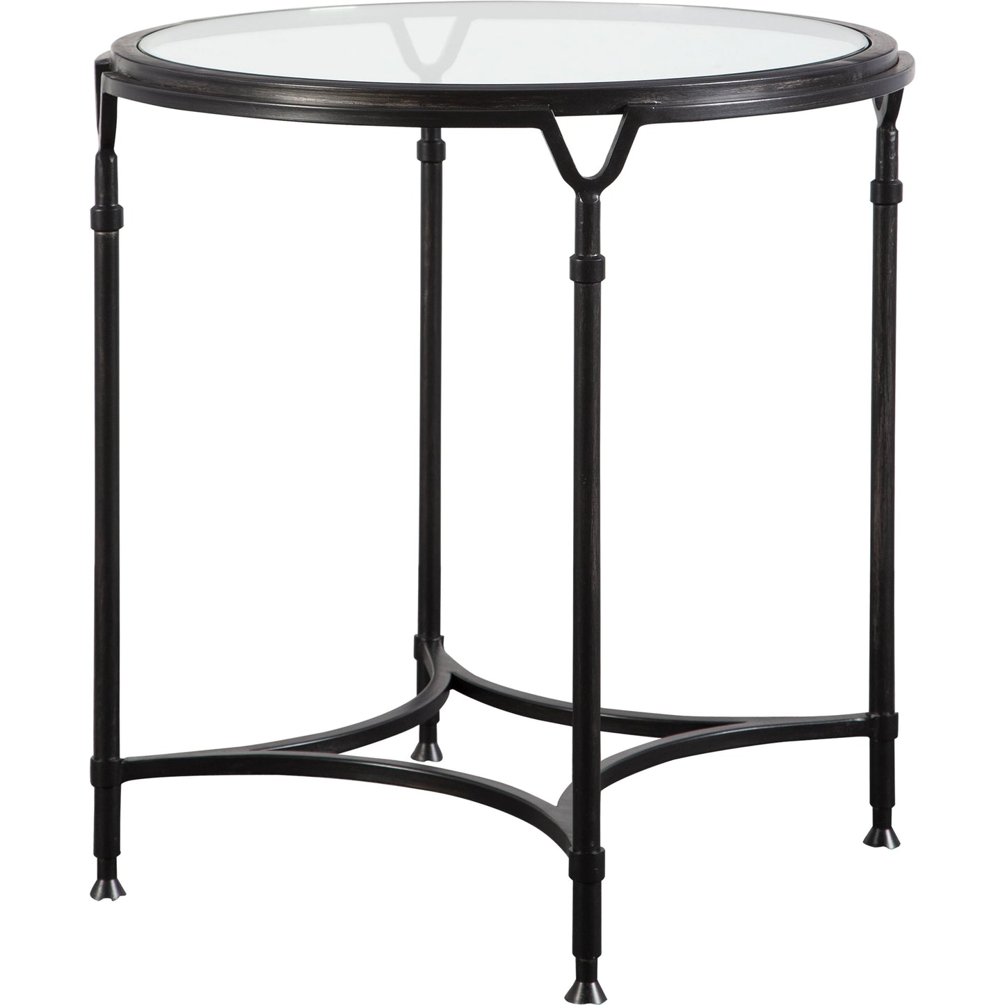 005 S-253029 | Additional Silo | Samson Glass Side Table by Uttermost. Made from metal, glass in a cottage & farmhouse style.