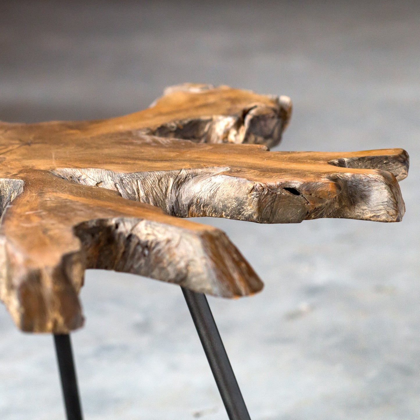 003 S-343779 | Additional Silo | Kravitz Accent Table by Uttermost. Made from teak wood with metal iron in a eclectic & global style.