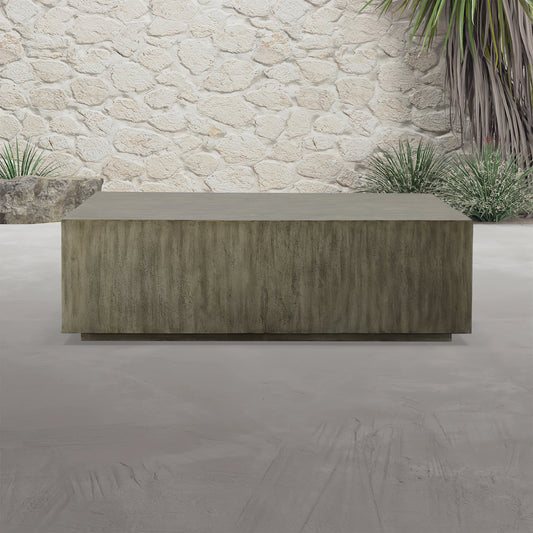 Kareem Modern Coffee Table by Uttermost in gray. Made from mdf carb phase 2 with javawood, veneer in a eclectic & global style.