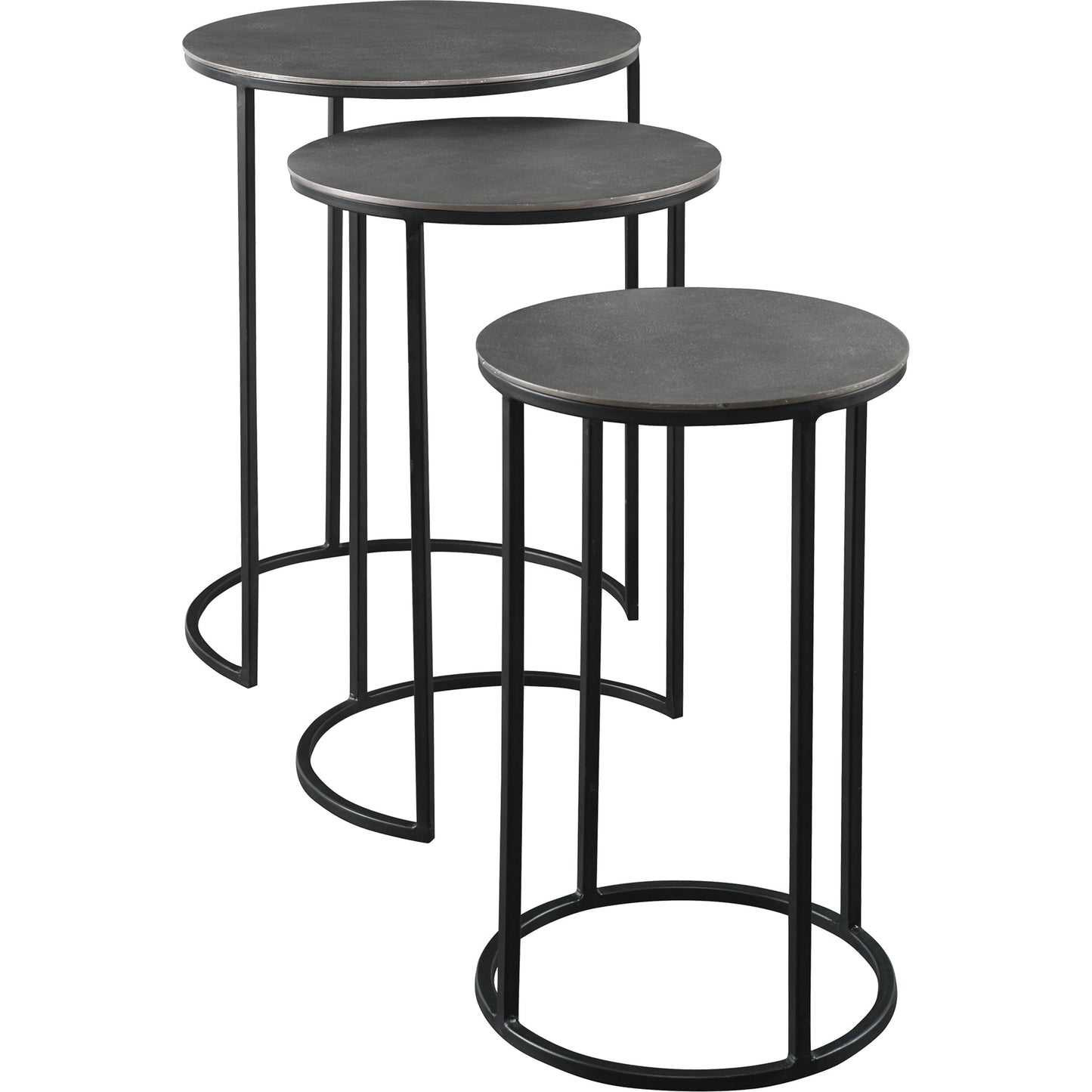 007 SR-766735 | Additional Silo | Erik Metal Nesting Tables by Uttermost in metal. Made from iron, aluminum in a modern style.