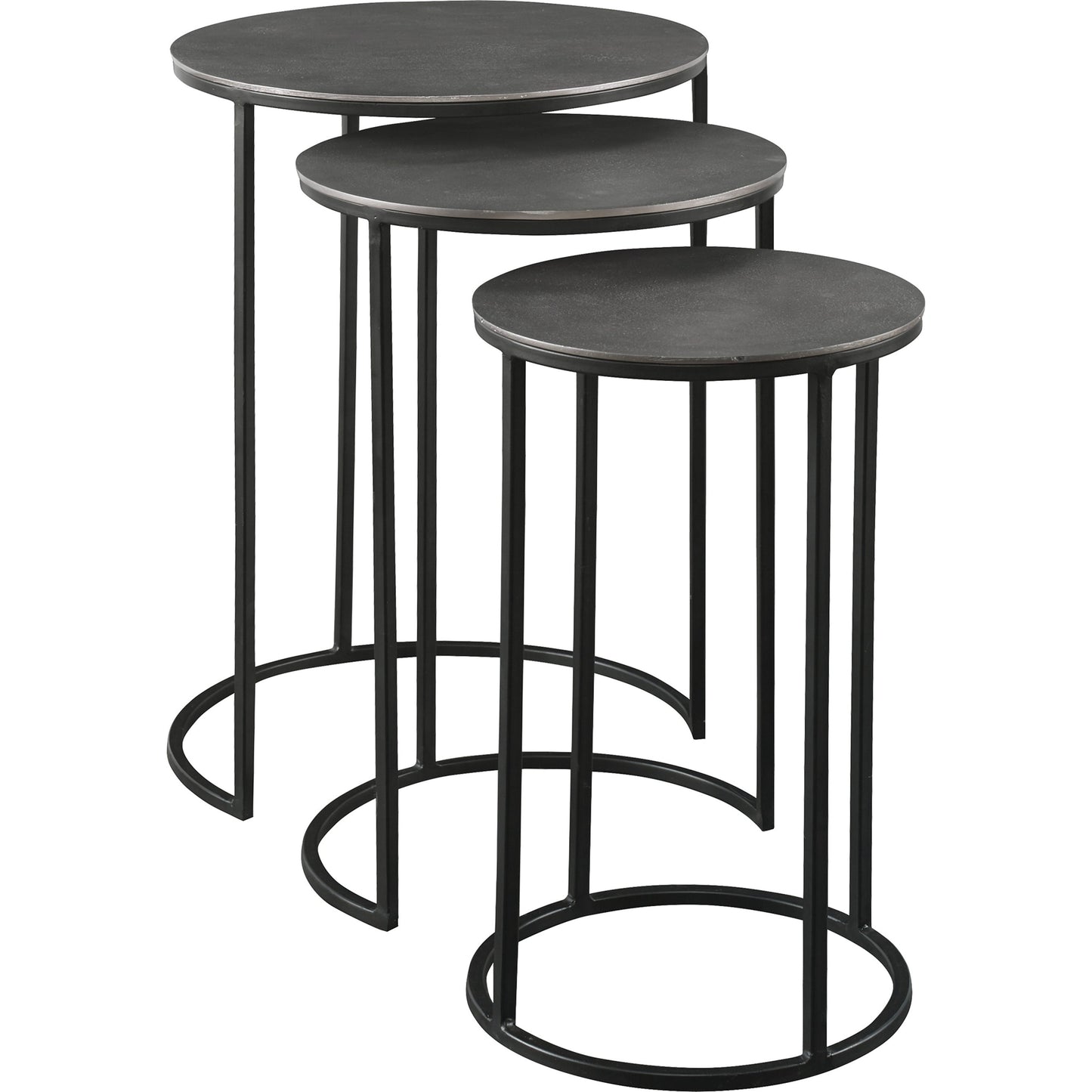 006 SR-766735 | Additional Silo | Erik Metal Nesting Tables by Uttermost in metal. Made from iron, aluminum in a modern style.