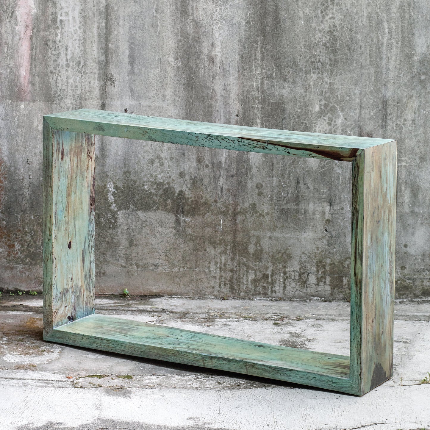 003 SI-1750298 | Lifestyle | Teo Console Table by Uttermost in caribbean blue green. Made from solid wood in a eclectic & global style.