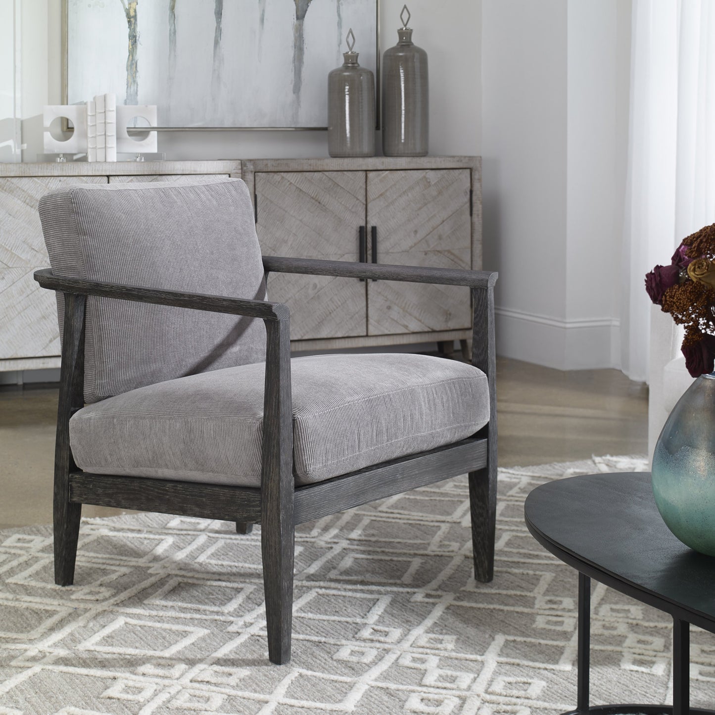006 SI-1754785 | Lifestyle | Brunei Chair by Uttermost. Made from unique in a modern style.