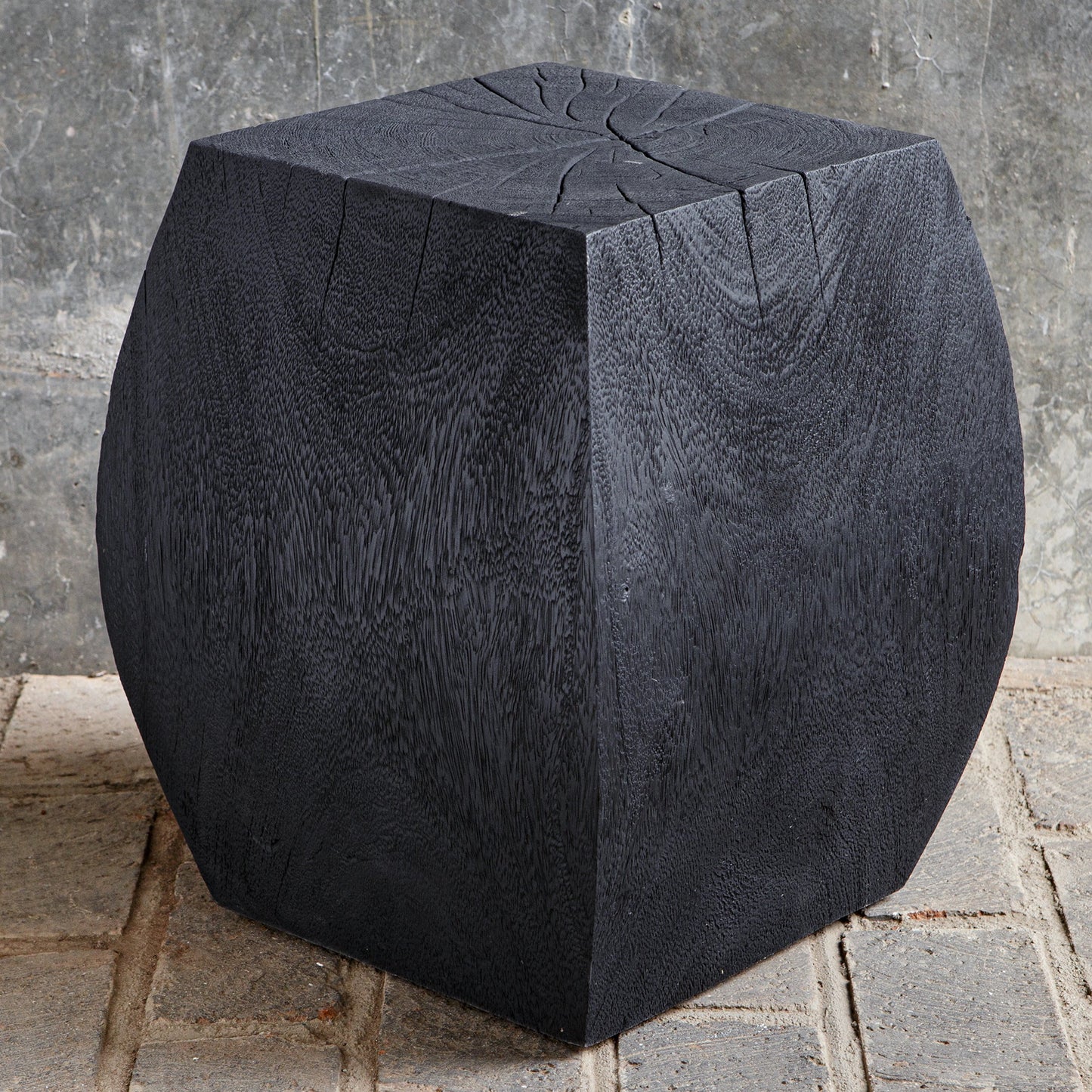 011 SI-1981376 | Additional Silo | Grove Accent Stool by Uttermost. Made from suar wood in a modern style.