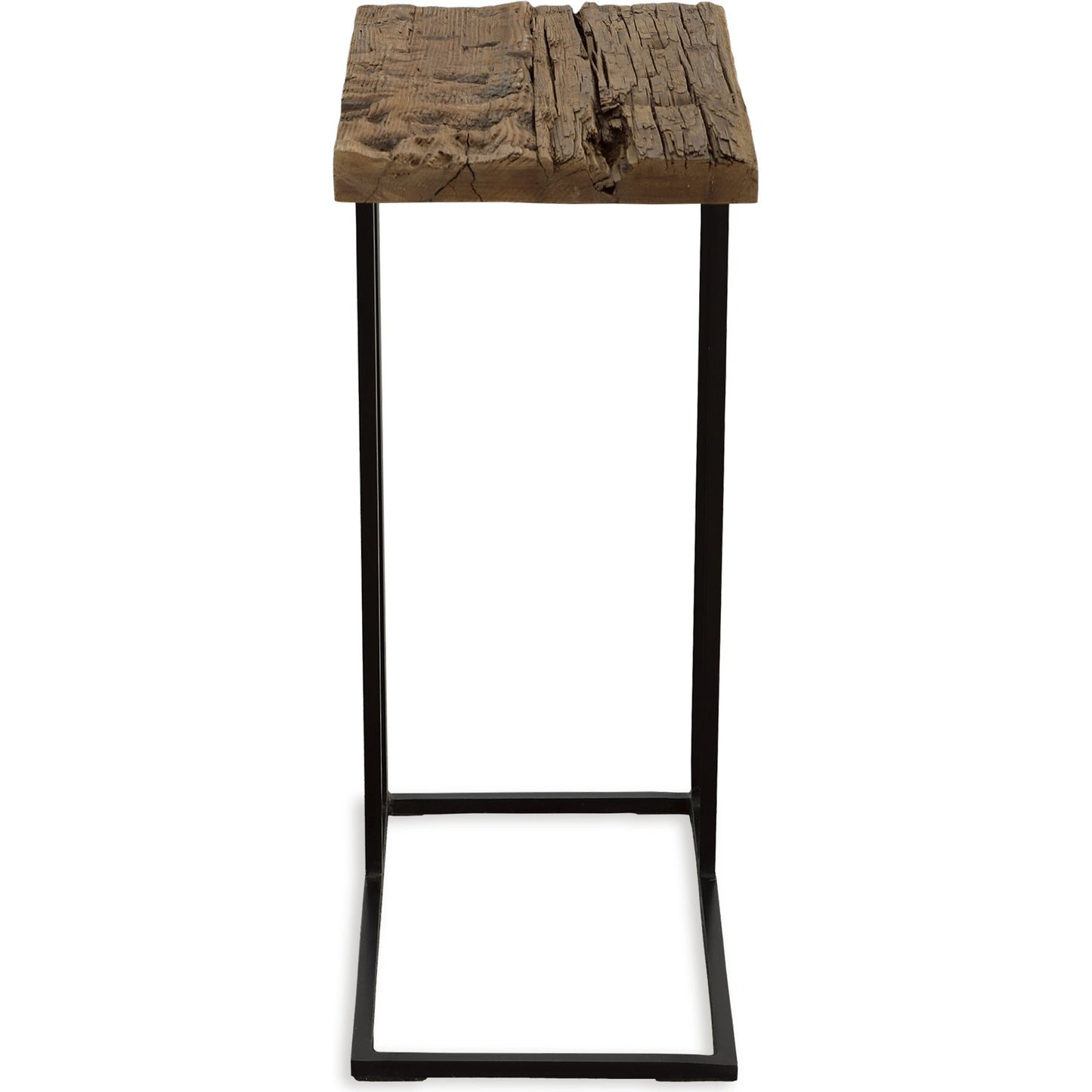 002 SI-2016430 | Additional Silo | Union Accent Table by Uttermost in rustic brown. Made from wood, iron in a modern style.