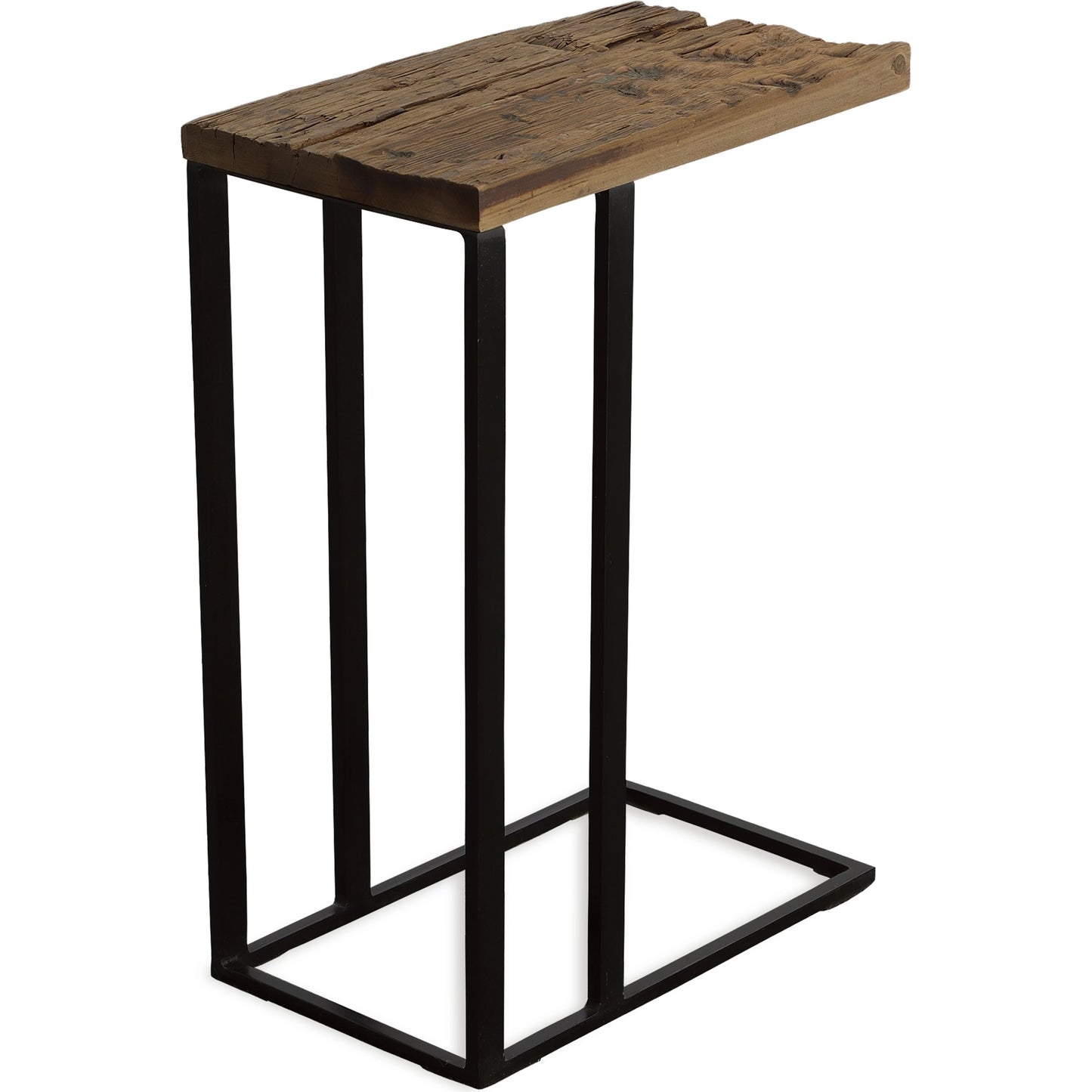 004 SI-2016430 | Additional Silo | Union Accent Table by Uttermost in rustic brown. Made from wood, iron in a modern style.