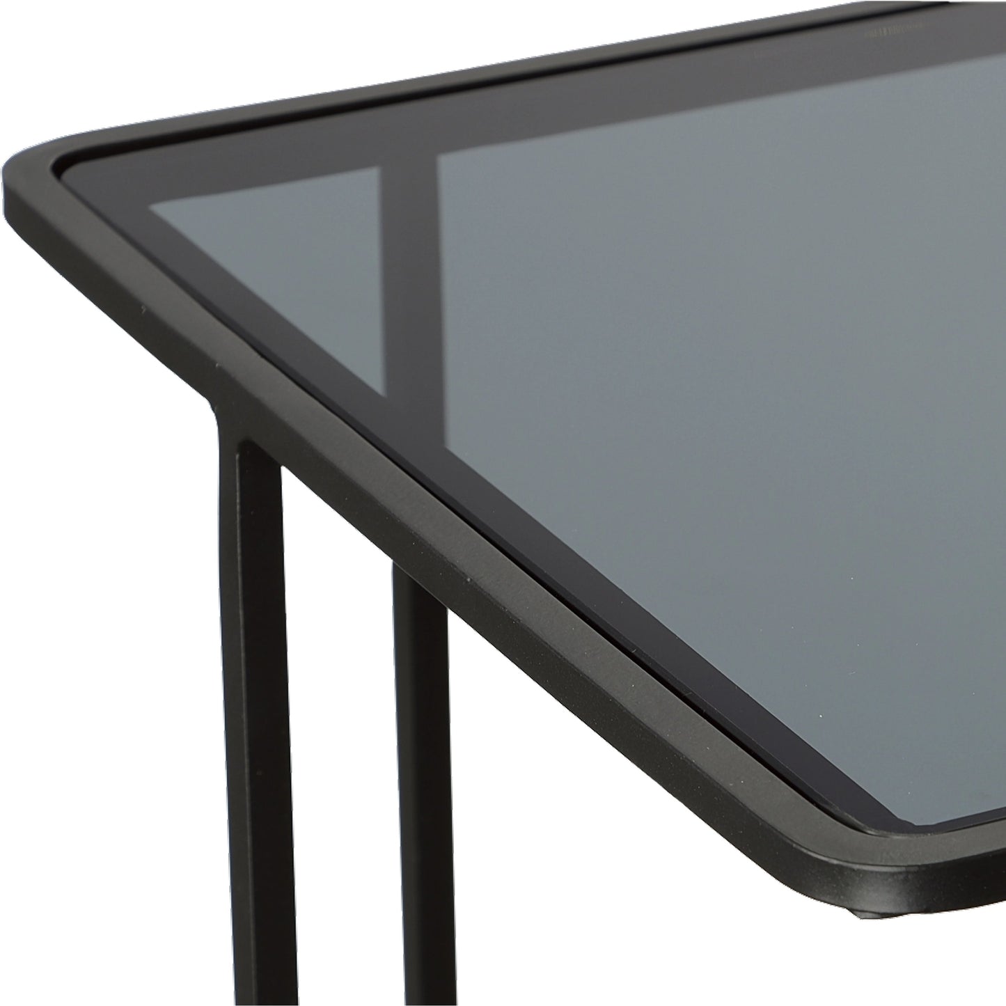 006 SI-2016438 | Additional Silo | Cadmus Accent Table by Uttermost in black. Made from iron, glass in a modern style.