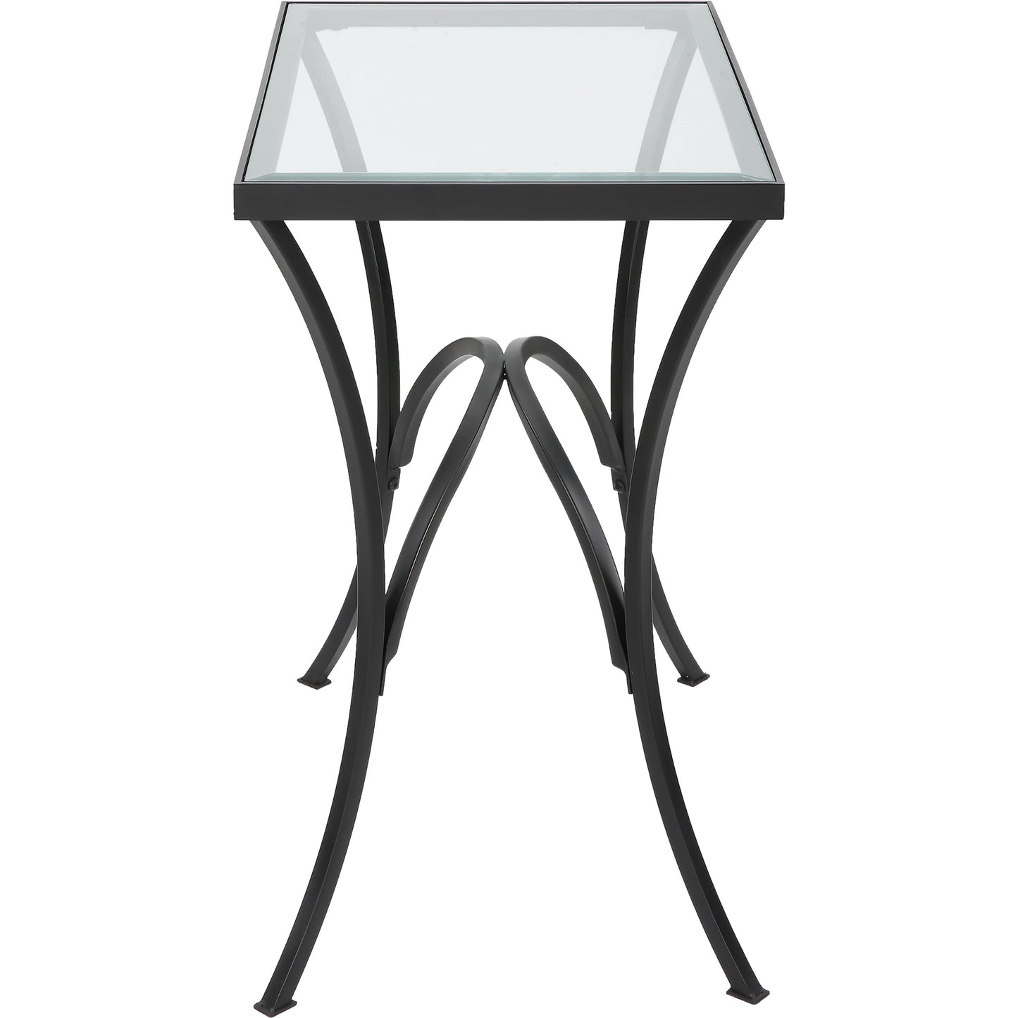 008 SI-2016434 | Additional Silo | Alayna End Table by Uttermost. Made from metal, tempered glass in a modern style.