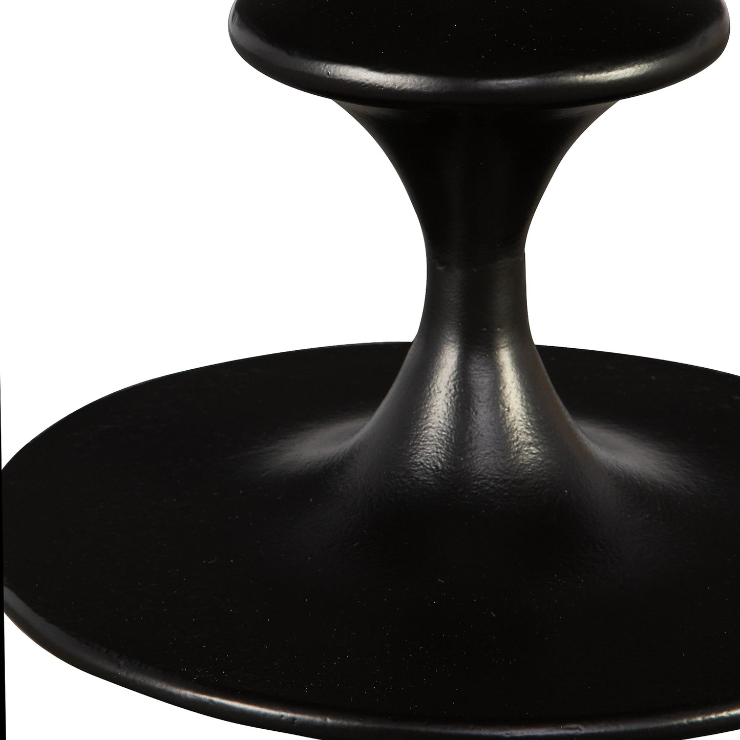 004 SI-2108101 | Additional Silo | Flight Textured Accent Table by Uttermost in black. Made from aluminum in a modern style.
