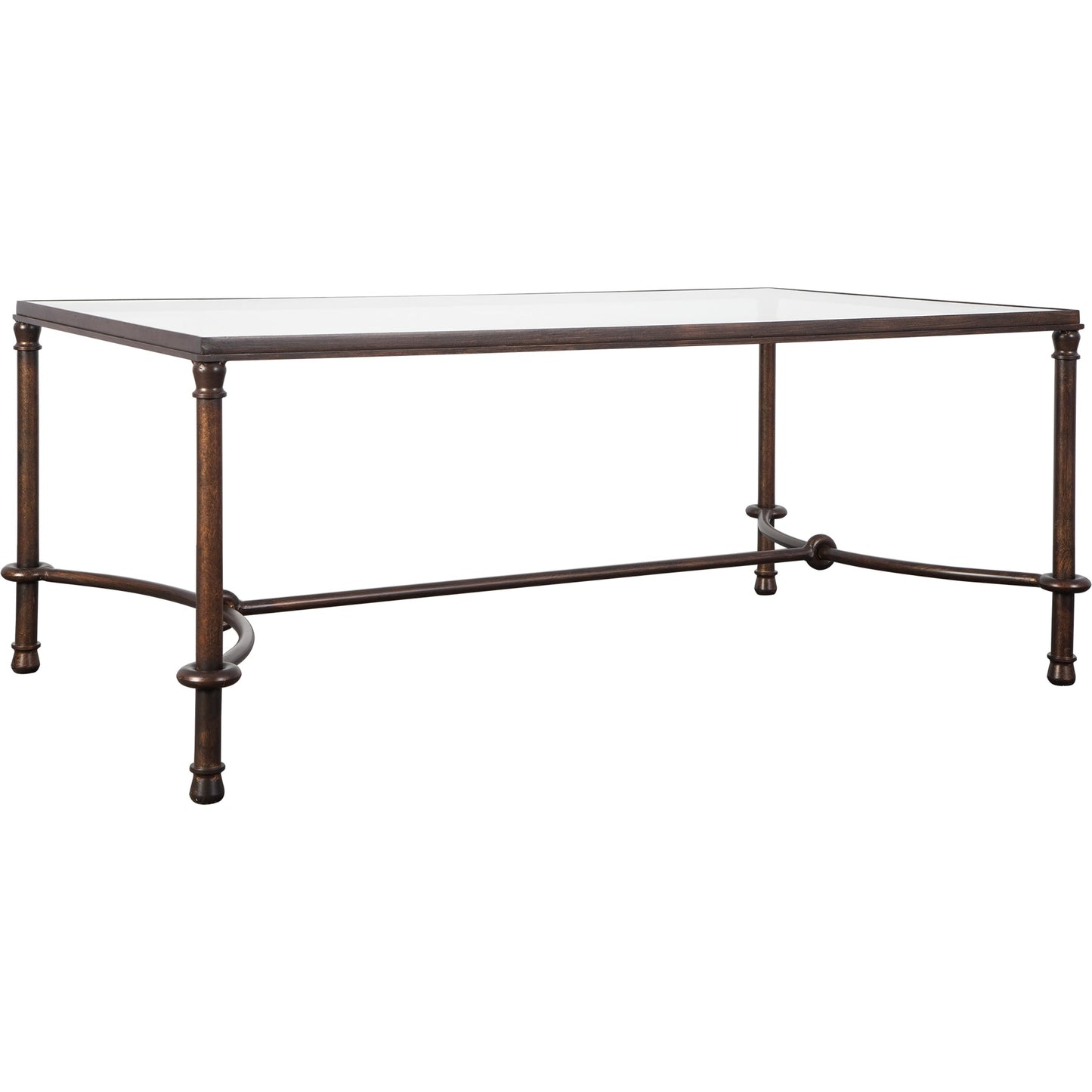 006 S-252991 | Additional Silo | Warring Iron Coffee Table by Uttermost in iron. Made from metal, tempered glass in a cottage & farmhouse style.