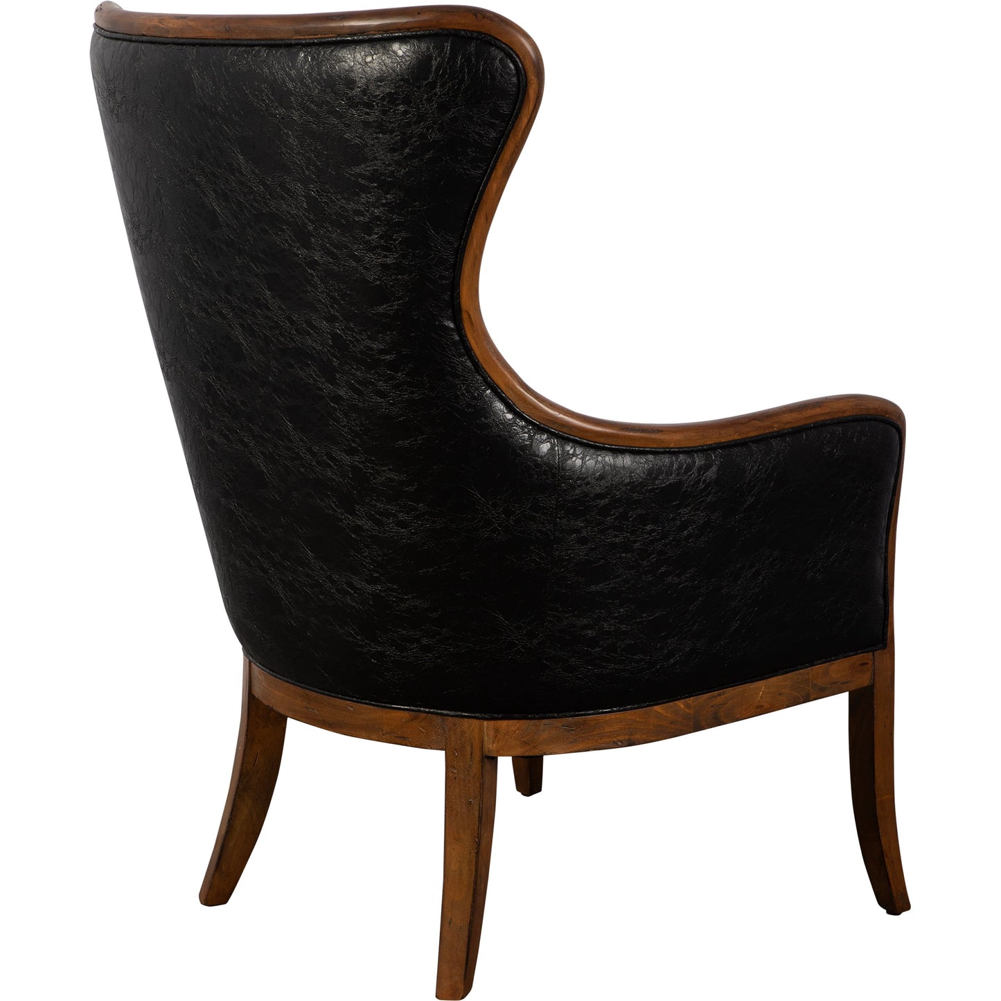 009 S-252824 | Additional Silo | Snowden Tan Wing Chair by Uttermost. Made from wood, foam, fabric, pu leather in a cottage & farmhouse style.