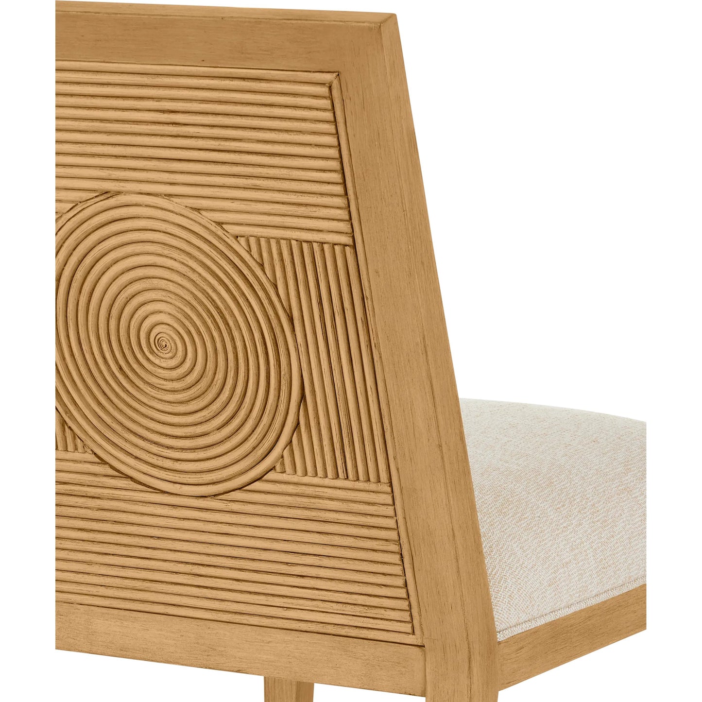 020 SI-2191838 | Additional Silo | Santos Side Chair by Currey and Company. Made from mahogany, rattan, brass in a modern style.